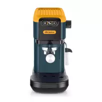 Ariete 1399 Espresso kavos aparatas, maltai kavai ir ESE kapsulėms, 1300 W, 1,1 L talpa, 15 barų slėgis, 1, 2 puodelių ir ESE kapsulių filtras, Cappuccino, Geltona