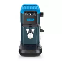 Ariete 1399 Espresso kavos aparatas, maltai kavai ir ESE kapsulėms, 1300 W, 1,1 L talpa, 15 barų slėgis, 1, 2 puodelių ir ESE kapsulių filtras, Cappuccino, Mėlynas