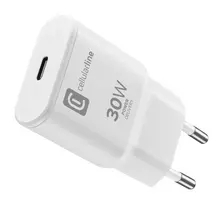 Cellularline GAN sieninis įkroviklis USB-C 30W PD su GaN technologija