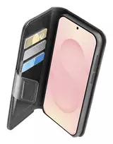 Cellularline Book Agenda dėklas Galaxy S25 Edge su magnetiniu užsegimu, odos efektas