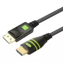 Techly DisplayPort į HDMI laidas keitiklis 3 m ICOC DSP-H-030