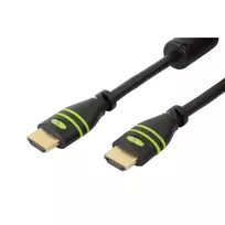 Techly 2m HDMI laidas su Ethernet ir ferito žiedu A/A M/M ICOC HDMI-FR-020