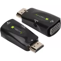 Techly IDATA HDMI-VGA2MABT2 vaizdo keitiklis Pasyvus vaizdo keitiklis 1920 x 1080 pikselių