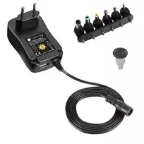 Techly IPW-NTS1000G2 universalus maitinimo adapteris 12 W, juodas