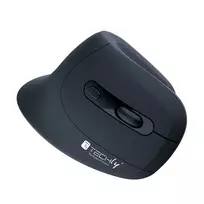 Techly IM 1100-VM-B vertikali pelė, RF belaidė, optinė, 3200 DPI, juoda