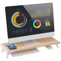Monitorinis stovas Techly ICA-MS 389, baltas, medinis