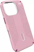 Speck Presidio2 Grip + ClickLock dėklas Apple iPhone 16 Pro Wednesday Pink su Microban