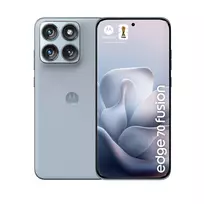 Išmanusis telefonas Motorola edge 70 fusion — 6,78 colio (17,2 cm) OLED, Snapdragon 7s Gen 3, 12GB RAM, 256GB, Dual SIM, 7000 mAh, Šviesiai mėlyna