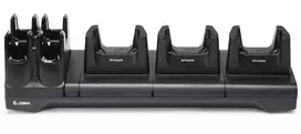 ZEBRA CRD3S4TRFD49UNIVCHG1 Įkroviklis brūkšninių kodų ir RFID skaitytuvams, juodas, vidaus naudojimui