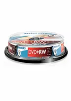 Philips DVD+RW DW4S4B10F/10, 4,7GB