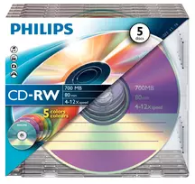 Philips CD-RW CW7D2CC05/00 daugkartinio įrašymo kompaktinis diskas 700MB