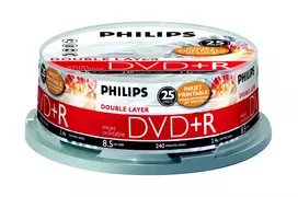 Philips DVD+R DR8I2B25F/00, 25 vnt., 8,5GB