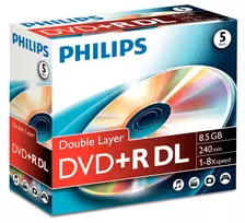 Philips DVD+R DL DR8S8J05C/00 8.5GB 240min 8x