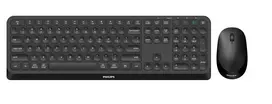 Philips 4000 serijos SPT6407B/31 belaidė klaviatūra su pele, RF + Bluetooth, QWERTY, juoda