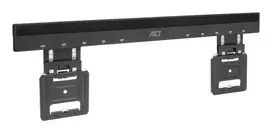 ACT fiksuotas TV laikiklis AC8356 37–80 colių televizoriams, itin plonas, VESA 200x200–600x400, 75 kg, 9,5 mm tarpas nuo sienos, juodas
