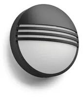 Philips myGarden 172963016 LED lauko sieninis šviestuvas 6W, nekeičiama lemputė, juoda/balta, dervos korpusas, 214×78 mm
