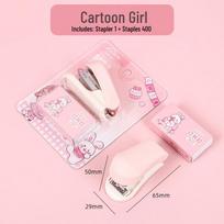 Mini Cartoon Stapler Set - Cute, Multifunctional Student Stationery and Office Stapler