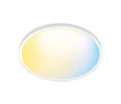 Protingi lubiniai šviestuvai WiZ Superslim Ceiling 14 W Wi-Fi/Bluetooth Baltas