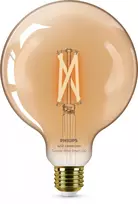 Philips Filament Globe gintarinė 7W G125 E27 LED išmanioji lemputė