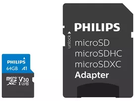 Philips FM64MP65B 64GB MicroSDXC UHS-I Class 10 atminties kortelė