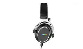 HATOR Hypergang 3 USB ausinės – laidinės ir belaidės, žaidimų, USB Type-C / USB Type-A, Bluetooth, juodos