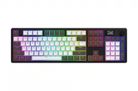 HATOR Skyfall Pro Wireless 100 klaviatūra žaidimams USB + RF belaidis + Bluetooth QWERTY JAV anglų juoda, pilka