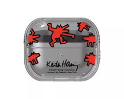 Dėklas Samsung Keith Haring Slickback Galaxy Buds3 Pro Raudonas Skaidrus