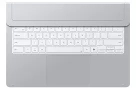 Samsung EF-DX935 klaviatūra QWERTZ vokiška Pogo Pin sidabrinė