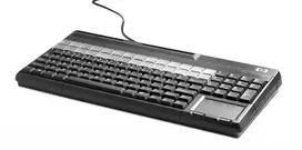 HP POS USB klaviatūra su magnetinės juostos skaitytuvu