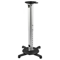 StarTech.com Universalus lubinis projektoriaus laikiklis – sunkiasvoris, reguliuojamo aukščio/atstumo stulpas 5–22,7 colio nuo lubų – 33 svarai (15 kg) – pakreipimas/sukimas – kabantis projektoriaus laikiklis su kronšteinu
