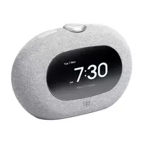 Laikrodinis radijo imtuvas JBL Horizon-3 pilkas – DAB/DAB+/FM, 5W RMS, LCD ekranas, 65–20000 Hz, sukamasis garsumo reguliatorius