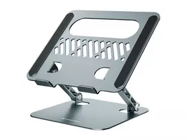 Nešiojamojo kompiuterio stovas CONCEPTRONIC THANA10G – sulankstomas aliuminis, reguliuojamas aukštis, pilka, 240×220×50 mm