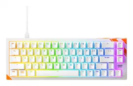 Mechaninė žaidimų klaviatūra Cherry K5 Pro TMR Compact 65% QWERTY US, laidinė USB, RGB, oranžinė/balta