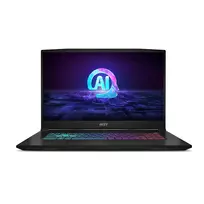 Nešiojamas kompiuteris MSI Katana A17 AI B8VF-835NL AMD Ryzen™ 9 8945HS 43,9 cm (17,3 colio) Full HD 16GB DDR5-SDRAM 1 TB SSD NVIDIA GeForce RTX 4060 Wi-Fi 6E (802.11ax) Windows 11 Home Juodas