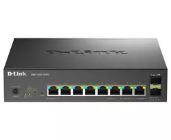 D-Link DMS-1250-10SPL 10 prievadų Multi-Gigabit valdomas PoE+ jungiklis su 8 2.5G PoE ir 2 10G SFP+ prievadais