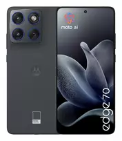 Išmanusis telefonas Motorola edge 70 — 6,7 colio (17 cm) OLED, Snapdragon 7 Gen 4, 8GB RAM, 256GB, Dual SIM, 5G, 4800 mAh, Pilka