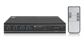 KVM jungiklis ACT 2 prievadų USB-C/HDMI 4K@60Hz AC7922 su USB klaviatūra/pelyte, HDMI vaizdu, 100W PD