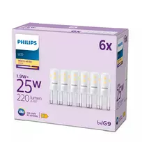Philips Capsule LED lemputė 1,9 W G9 x6, 220 lm, šilta balta