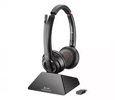 HP Poly Savi 8220 UC Microsoft Teams sertifikuotas DECT 1880-1900 MHz USB-A ausinių komplektas