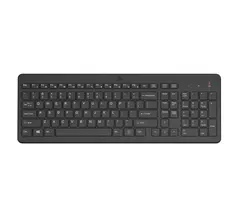 Belaidė klaviatūra HP 220 Full-size Juoda Membraninė Namų Naudojimui