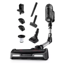 Rowenta X-Force RH9958 belaidis 2-in-1 šluotinis dulkių siurblys, HEPA filtras, 0,9 L, juodai pilkas