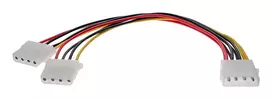 InLine vidinis maitinimo Y laidas 1x 5.25 colio Molex / 2x 5.25 colio Molex 0,20 m