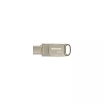 USB atmintukas PATRIOT PS256GT560DS5D 256GB USB 3.2 (USB-A/USB-C) sukamasis, sidabrinis, 120MB/s