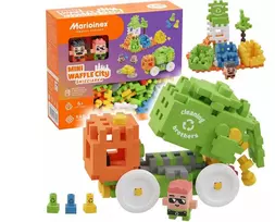 Konstrukciniai blokeliai Marioinex Blocks Waffle mini Šiukšliavežis 14 dalių 903131