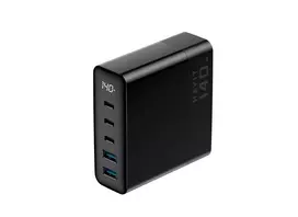 HAVIT Travel Charger UCLE004 EU 140W penkių prievadų GaN įkroviklis juodas