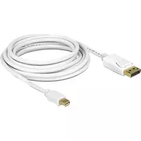 DisplayPort laidas DeLOCK 83483 Mini DisplayPort 3 m Baltas