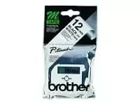 Lipnių etikečių juosta Brother M-K231S juoda ant baltos