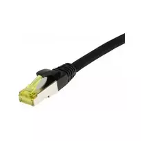 Patch laidas RJ45, CAT6A 500MHz, 10m, juodas, S-STP (S/FTP), TPE/LSZH (Ultraflex), AWG26, su Cat.7 žaliava, Synergy 21 (S217623)