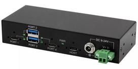 EXSYS EX-11295HMS USB 3.2 Gen 2 centras Type-B 10000Mbit/s juodas