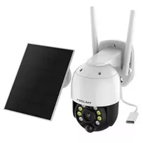 IP stebėjimo kamera Foscam B4 Dome 4 MP (2560×1440), Wi‑Fi 2.4 GHz, IP65, Saulės baterija + Akumuliatorius 5000 mAh, 355° pasukimas, 90° pakreipimas